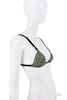 Dolce & Gabbana Green Crystal Chainmail Bra Runway 2000