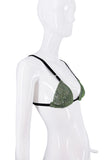 Dolce & Gabbana Green Crystal Chainmail Bra Runway 2000