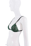 Dolce & Gabbana Green Crystal Chainmail Bra Top Runway 2000