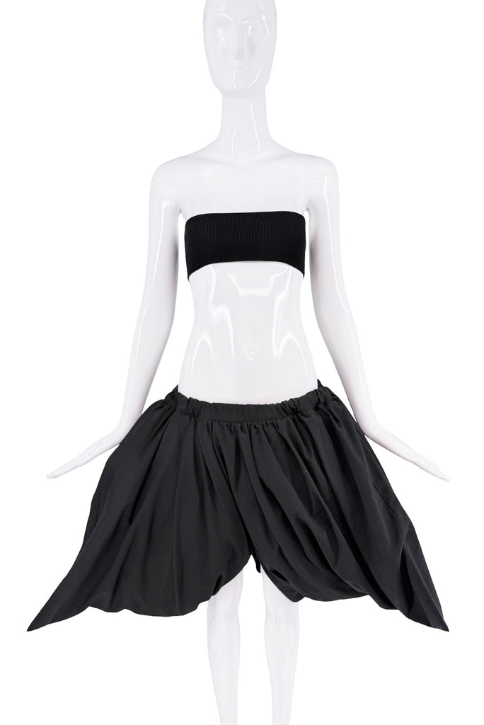 Comme De Garçon Black Avant Garde Pointed Skirt