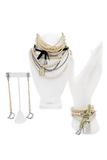 Christian Dior Silver Pearl D Logo Long Drop Earrings