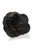 Sonia Rykiel Black Leather Flower Broach