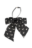 Saint Laurent Black & White Polka Dot Large Bow Tie