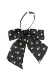 Saint Laurent Black & White Polka Dot Large Bow Tie