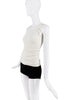 Helmut Lang White Off the Shoulder Strap Tank Top