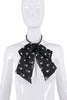 Saint Laurent Black & White Polka Dot Large Bow Tie
