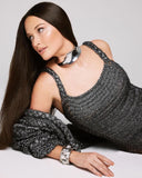 Maison Margiela Silver Chrome Choker Collar Necklace