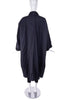 Issey Miyake Black Nylon Oversize Cocoon Coat