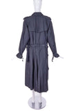 Issey Miyake Black Pleat Please Trench Coat #