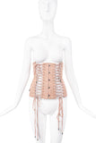 Jean Paul Gaultier Pink Floral Print 2004 Runway Corset Top