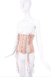 Jean Paul Gaultier Pink Floral Print 2004 Runway Corset Top