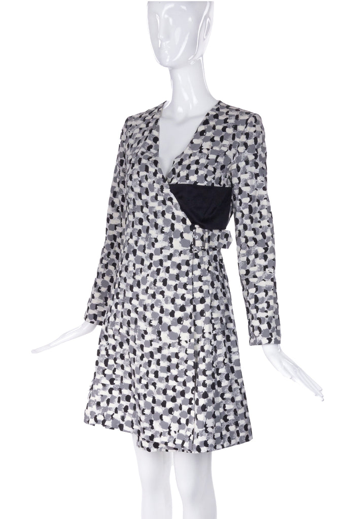 J.W. Anderson Textured Latex Painted Print Wrap Dress Spring 2013 Collection