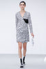 J.W. Anderson Textured Latex Painted Print Wrap Dress Spring 2013 Collection