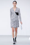 J.W. Anderson Textured Latex Painted Print Wrap Dress Spring 2013 Collection