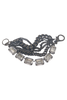 Janis Savitt Gunmetal Chain and Diamond Bracelet