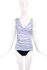 Jean Paul Gaultier Blue and White "Breton" Stripe Tank Top