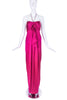 John Galliano Fuchsia Pink Silk Halter Dress Gown - BOUTIQUE PURCHASE PRICE