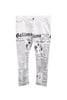 John Galliano Faux Newspaper Print Denim Pants