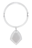 Judith Hendler Clear Lucite Diamond Shape Necklace