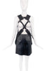 Junya Watanabe Comme des Garcons Black Leather Metal Harness Dress