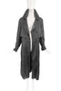 Kirsten Black Oversized Soft Nylon Trench Coat #