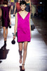 Lanvin Fuchsia Pink and Black Shift Dress with Bead Embellishments SS 2013