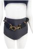 La Perla Black Rope Gold Hardware Belt