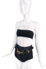 La Perla Black Rope Gold Hardware Belt