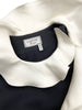 Lanvin Black Sheath Dress with a White Ruffle SS2013