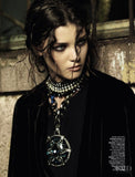 Lanvin Sapphire and Crystal Pendant Necklace Resort2013