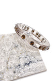 Lanvin Clear Lucite Bangles with Chocolate Crystals & Black Lucite with Jet Black Crystals