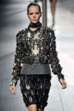 Lanvin Crystal Pendent on Braided Silk Ribbon Necklace