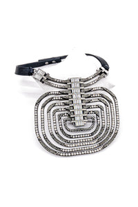 Lanvin Dedale Art Deco Crystal Collar Pendant