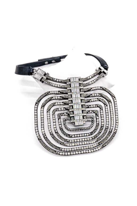 Lanvin Dedale Art Deco Crystal Collar Pendant