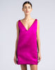 Lanvin Fuchsia Pink and Black Shift Dress with Bead Embellishments SS 2013