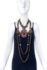 Lanvin Maharaja Crown Jewel Pendent Necklace Set SS2010