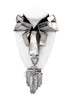 Lanvin Silver Crystal Art Deco Pendant Necklace Fall 2008