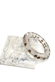 Lanvin Clear Lucite Bangles with Chocolate Crystals & Black Lucite with Jet Black Crystals