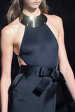 Lanvin Gold 'Oracle' Oversized Collar Choker Necklace SS2013