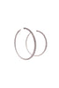 Vintage Silver Crystal Diamond Huge Hoop Earrings
