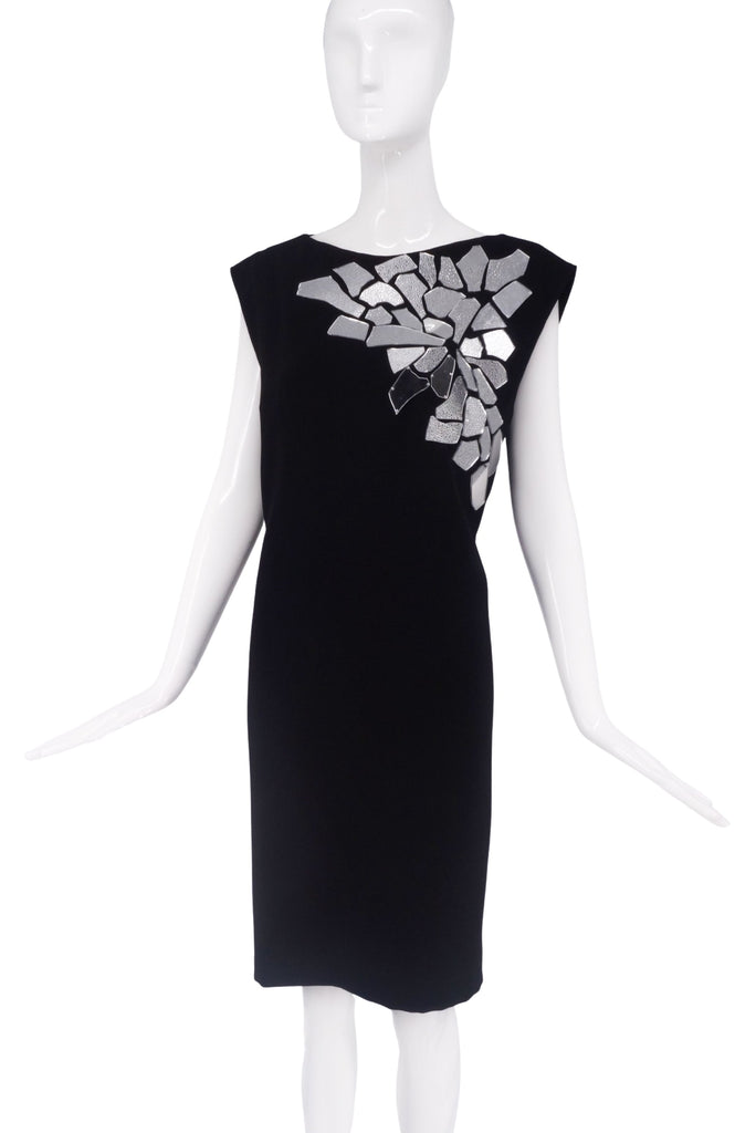 Loewe Black Shift Dress with Mirror Details SS2016