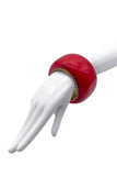 Loewe Red Oversized Bangle with Gold Trim - Spring Summer 2009