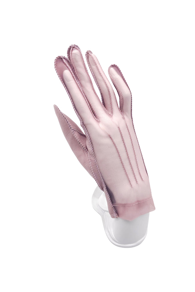 Louis Vuitton Mauve Leather Gloves with Sheer Netting Spring Summer 2008 Runway