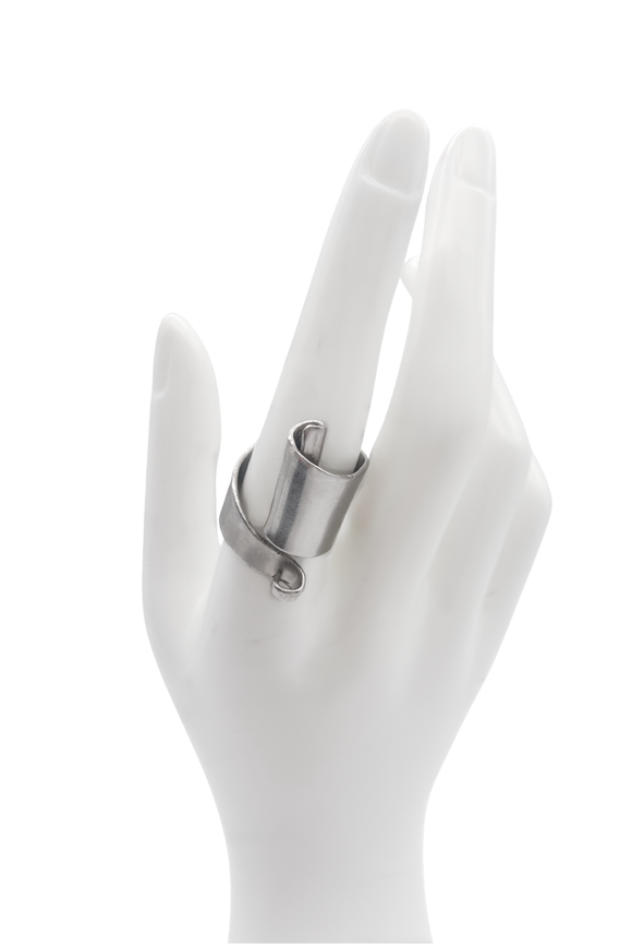 Louis Vuitton Silver Swirl Ring