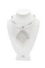 Judith Hendler Clear Lucite Diamond Shape Necklace