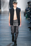 3.1 Phillip Lim Black Knotted Fishnet Rope Sleeveless Tunic Top FW2015