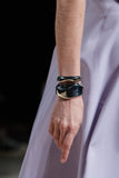 Alexander McQueen Silver Sterling Sculptural Double Cuff Bracelet Elsa Perretti Style Fall 2020 Runway