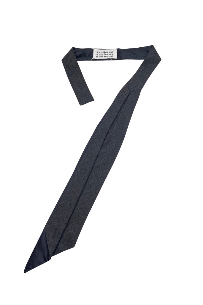 Maison Martin Margiela Menswear Black Asymmetrical Tie