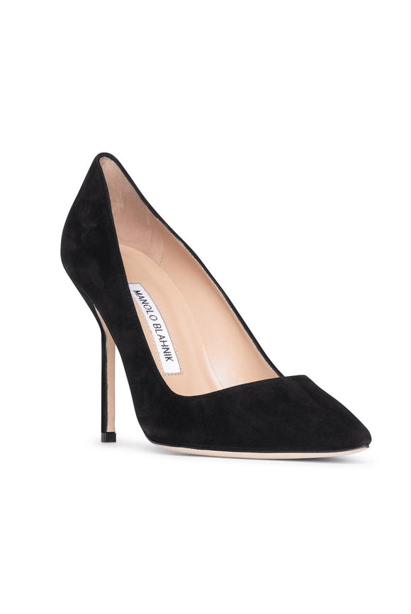Manolo Blahnik Black Suede 