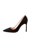 Manolo Blahnik Black Suede "BB" Pointed Pump Heel Size 37